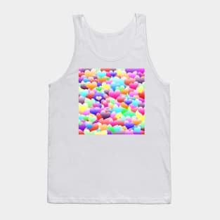 Bubble Hearts Dark Tank Top